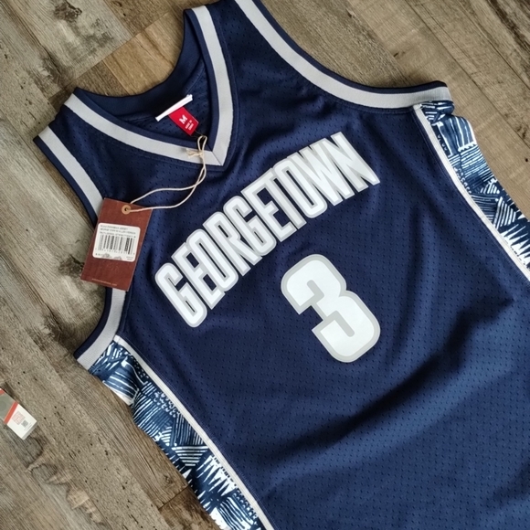 Small Medium 3XL Mitchell & Ness Allen Iverson Georgetown Hoyas 1995-96 Jersey - Picture 6 of 12